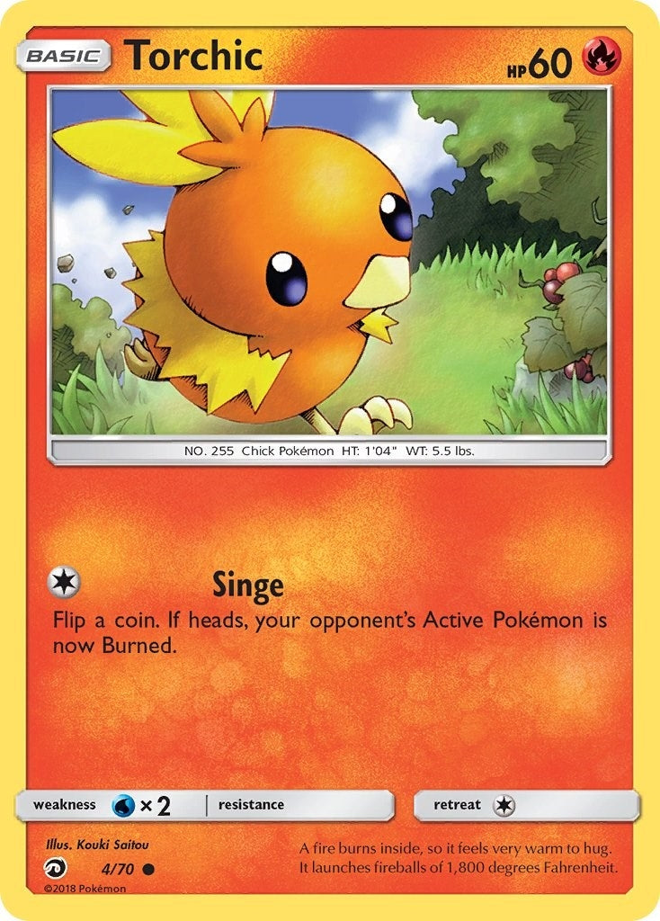 Image for Torchic (4/70) (Dragon Majesty) (DRM) - Pokemon