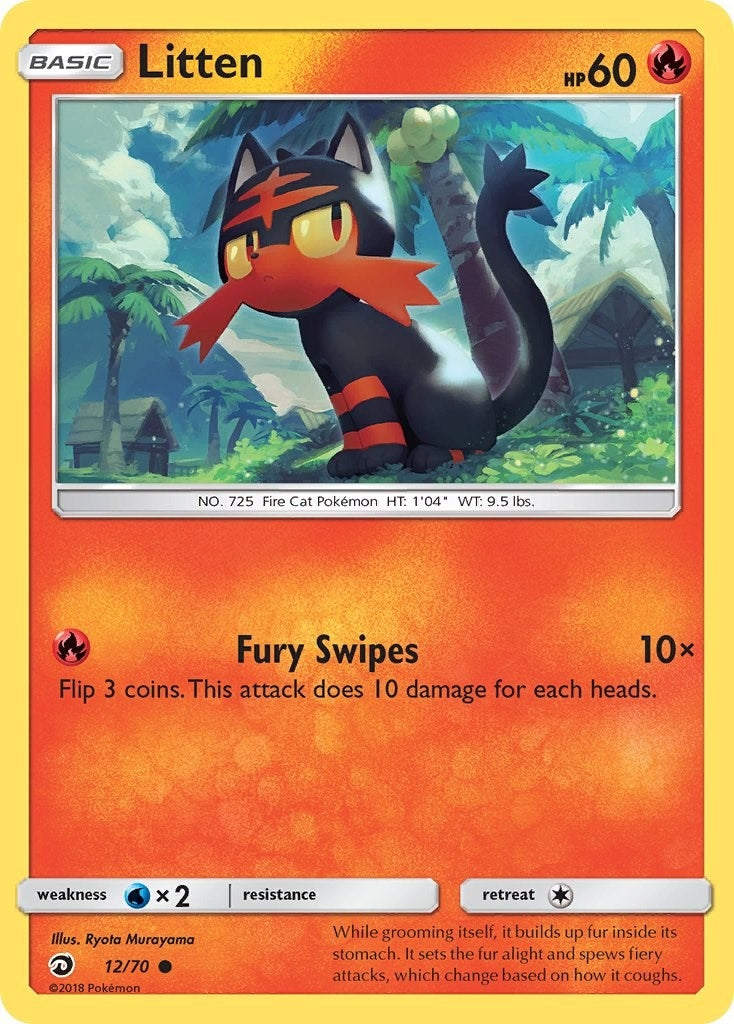 Image for Litten (12/70) (Dragon Majesty) (DRM) - Pokemon