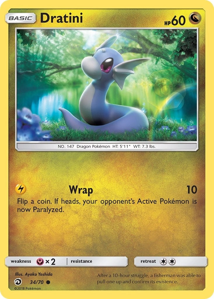Image for Dratini (34) (34/70) (Dragon Majesty) (DRM) - Pokemon