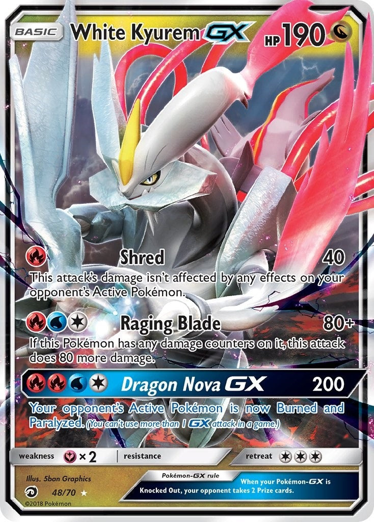 Image for White Kyurem GX (48/70) (Dragon Majesty) (DRM) - Pokemon