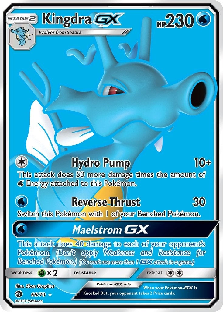 Image for Kingdra GX (Full Art) (66/70) (Dragon Majesty) (DRM) - Pokemon