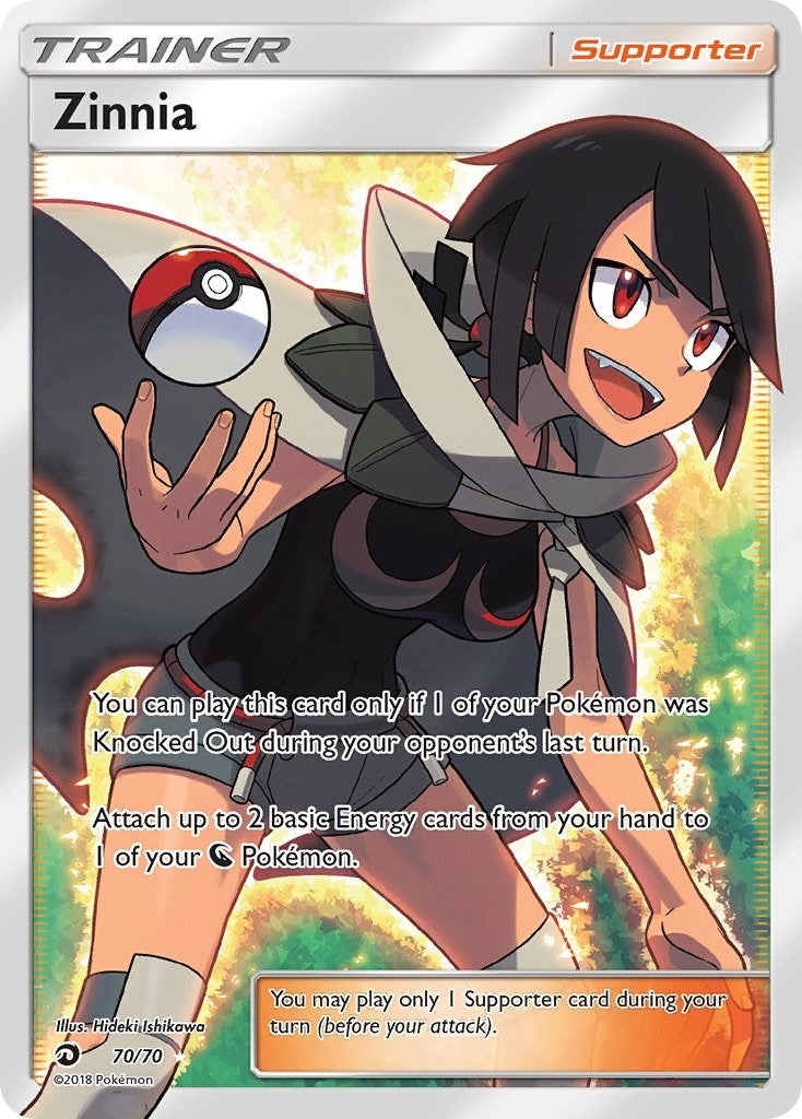 Image for Zinnia (Full Art) (70/70) (Dragon Majesty) (DRM) - Pokemon