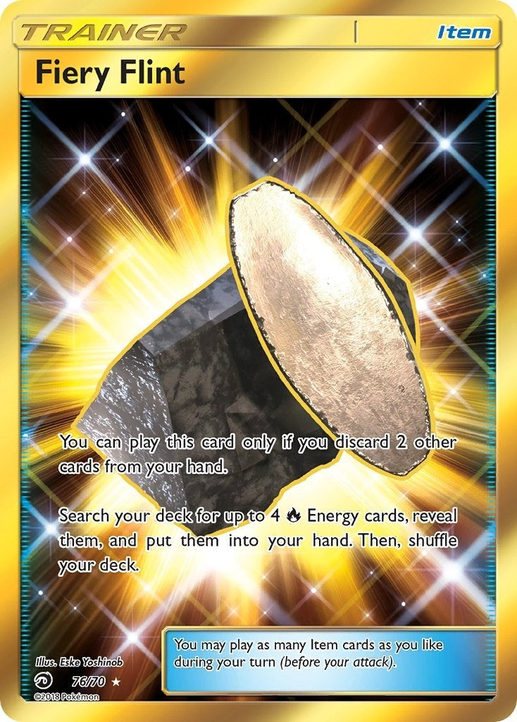 Image for Fiery Flint (Secret) (76/70) (Dragon Majesty) (DRM) - Pokemon