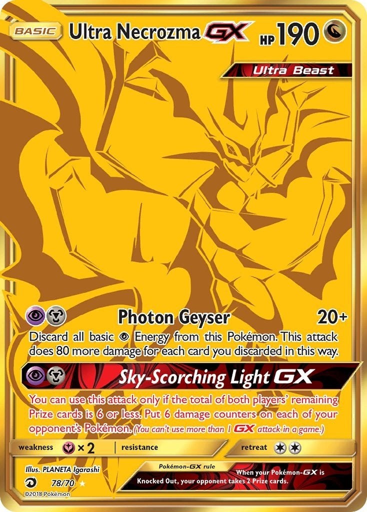 Image for Ultra Necrozma GX (Secret) (78/70) (Dragon Majesty) (DRM) - Pokemon