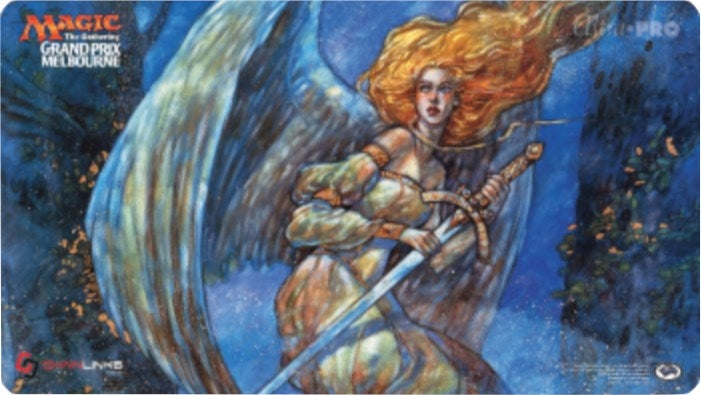 Image for Magic Grand Prix 2016 Playmat: Melbourne (Version 1) - Serra Angel - Playmats