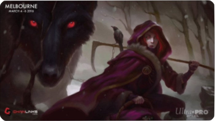 Image for Magic Grand Prix 2016 Playmat: Melbourne (Version 2) - Red Riding Hood - Ryan Yee Commissioned Artwork - Playmats