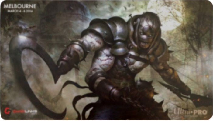 Image for Magic Grand Prix 2016 Playmat: Melbourne (Version 4) - Deathsworth - Lius Lasahido Commissioned Artwork - Playmats