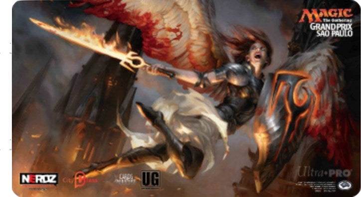 Image for Magic Grand Prix 2016 Playmat: Sao Paulo (Version 3) - Flameblade Angel - Playmats