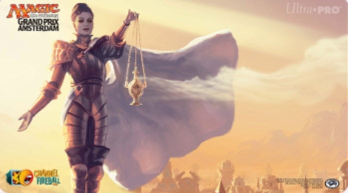 Image for Magic Grand Prix 2018 Playmat: Amsterdam (Version 3) - Skymarcher Aspirant - Playmats
