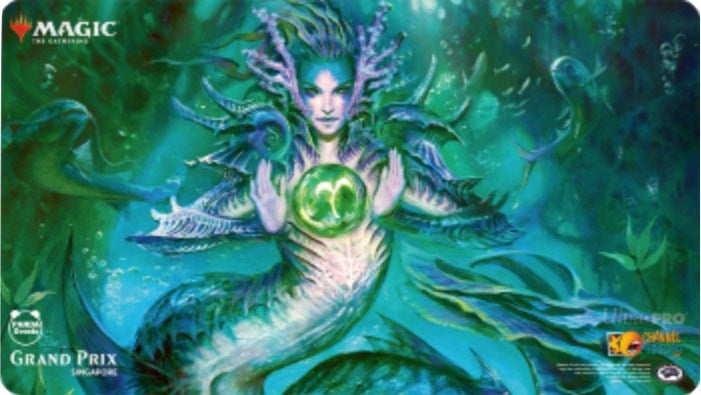 Image for Magic Grand Prix 2018 Playmat: Singapore - Tatyova, Benthic Druid - Playmats