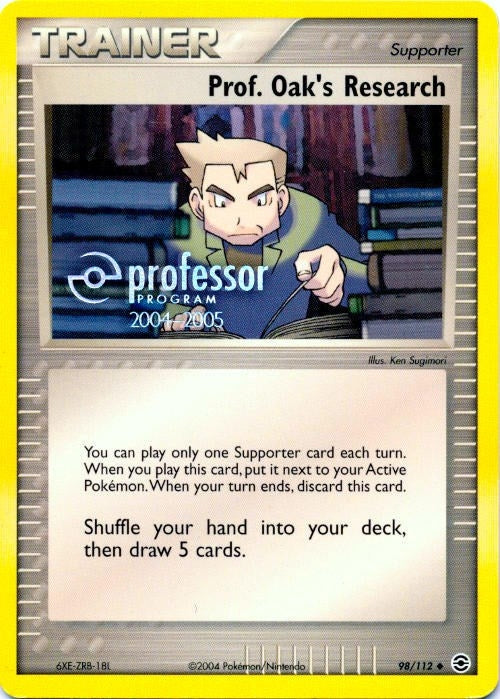 Image for Prof. Oak's Research (2004-2005) (98/112) (Professor Program Promos) (PPP) - Pokemon