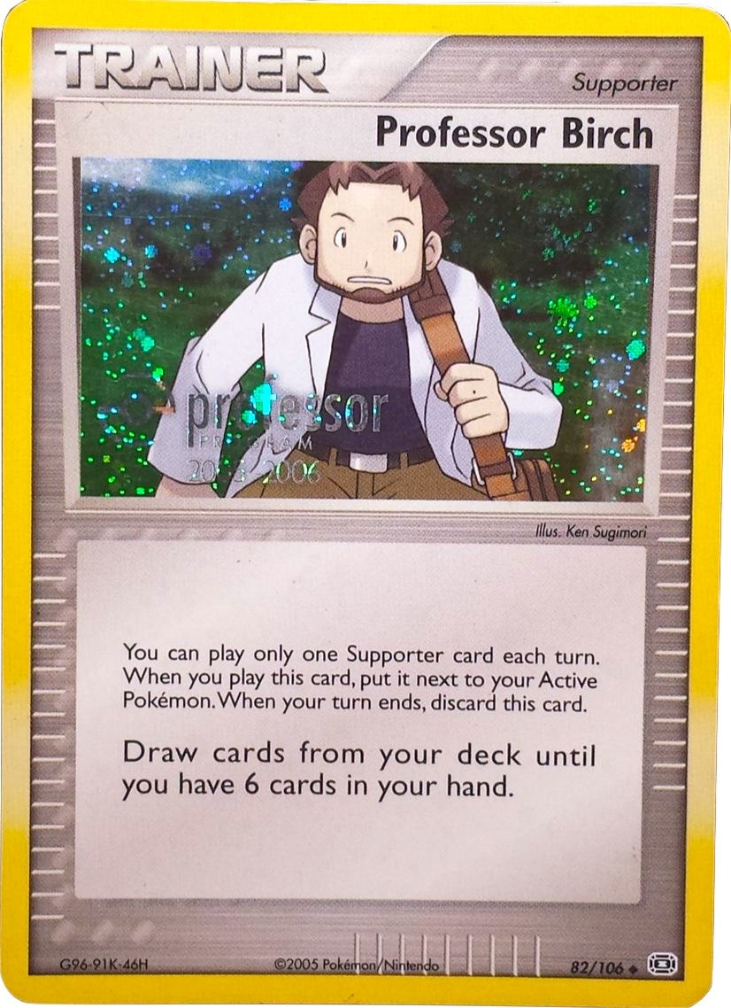 Image for Professor Birch (2006) (82/106) (Professor Program Promos) (PPP) - Pokemon
