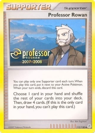 Image for Professor Rowan (2007) (112/130) (Professor Program Promos) (PPP) - Pokemon