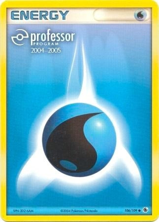 Image for Water Energy (2004-2005) (106/109) (Professor Program Promos) (PPP) - Pokemon
