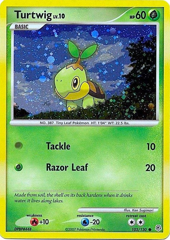 Image for Turtwig - 103/130 (Cosmos Holofoil) (103/130) (League & Championship Cards) (PR) - Pokemon