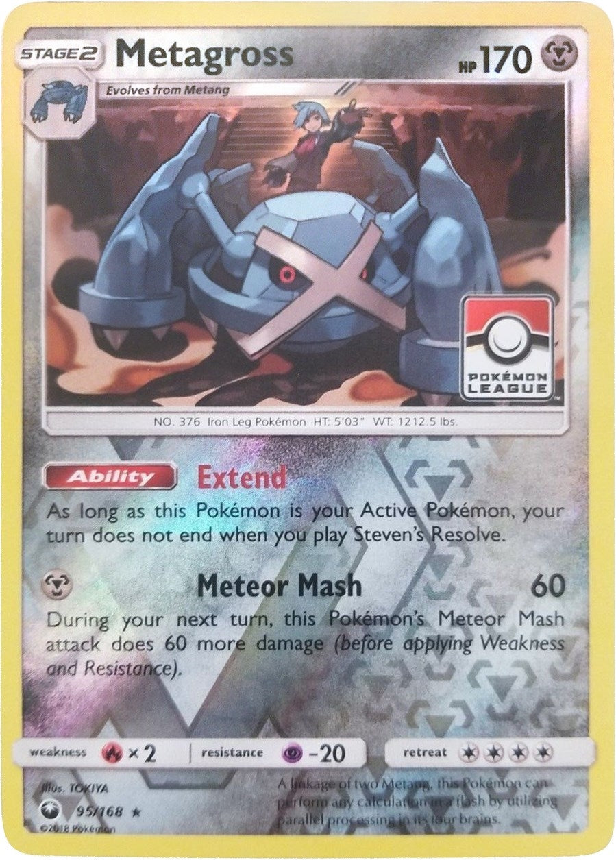 Image for Metagross - 95/168 (Pokemon League) (095/168) (League & Championship Cards) (PR) - Pokemon