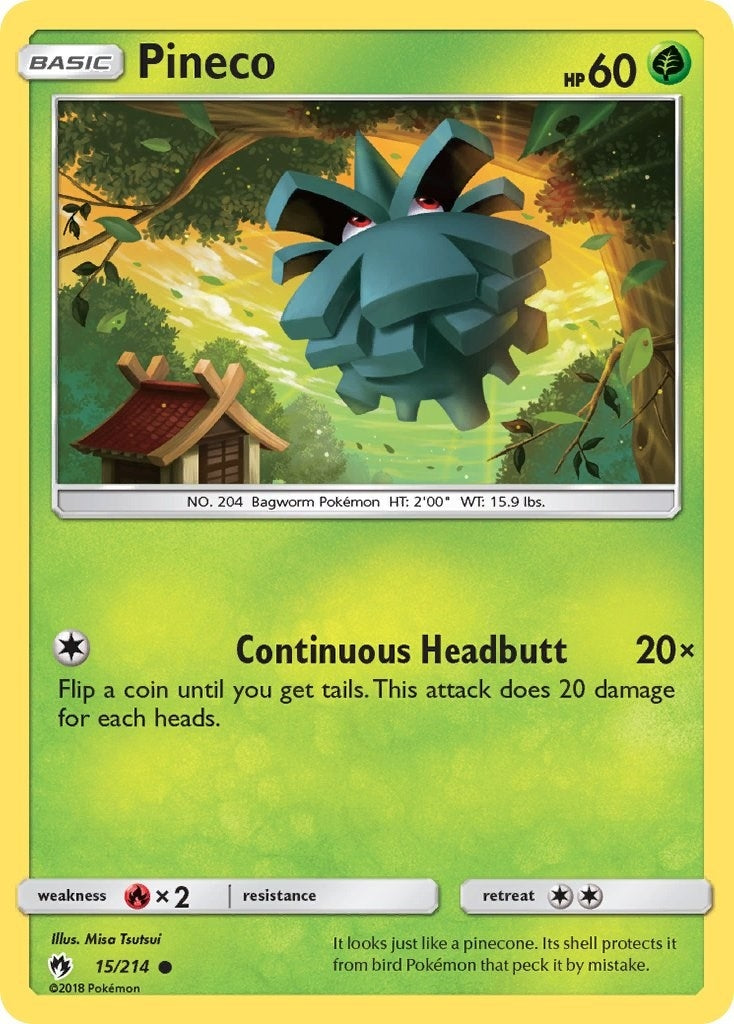 Image for Pineco (15/214) (SM - Lost Thunder) (SM8) - Pokemon