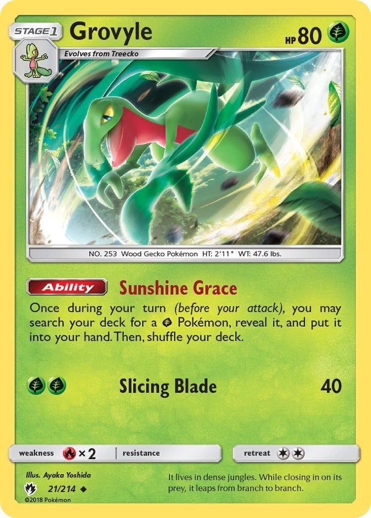 Image for Grovyle (21/214) (SM - Lost Thunder) (SM8) - Pokemon
