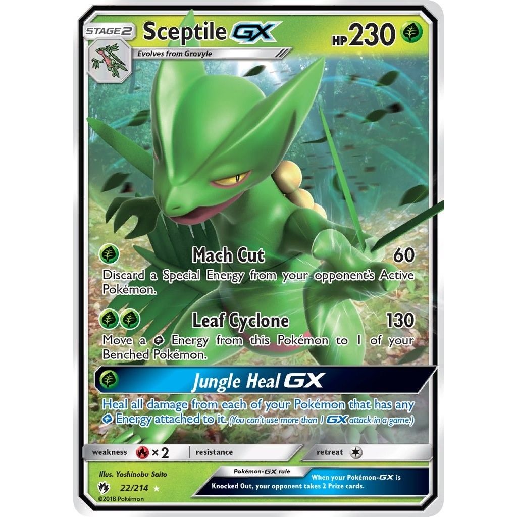 Sceptile GX (22/214) (SM - Lost Thunder) - PokeBox USA