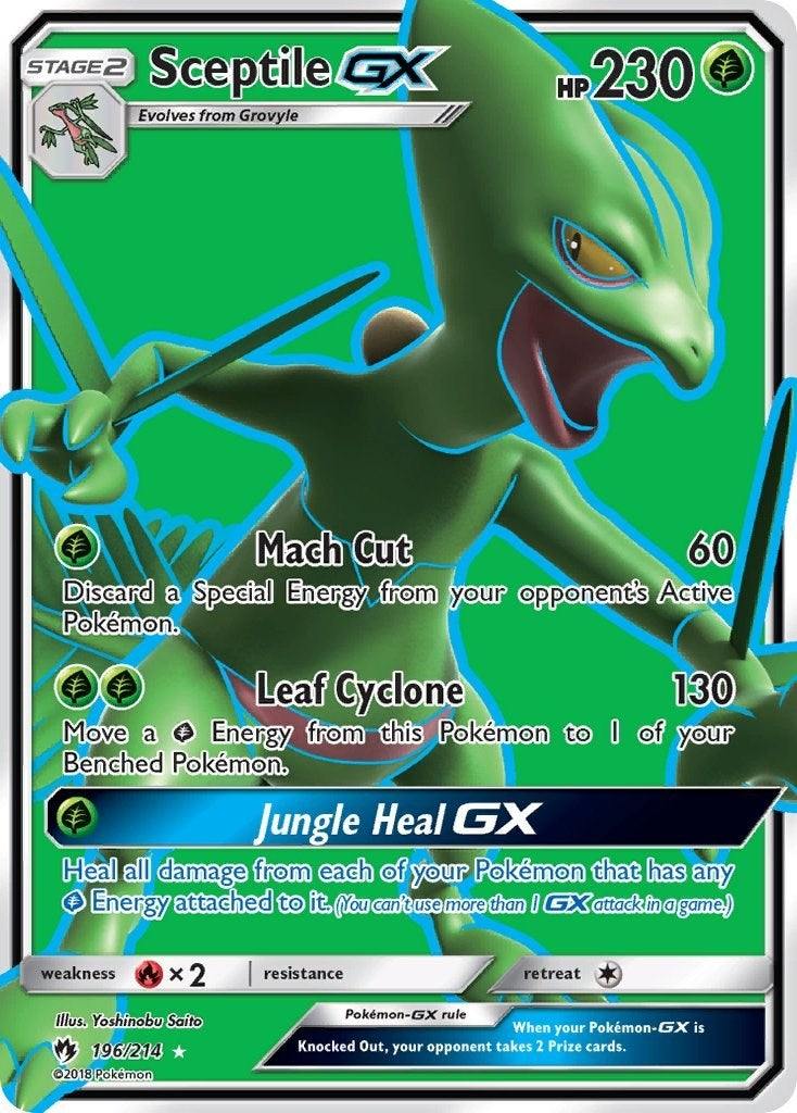 Image for Sceptile GX (Full Art) (196/214) (SM - Lost Thunder) (SM8) - Pokemon
