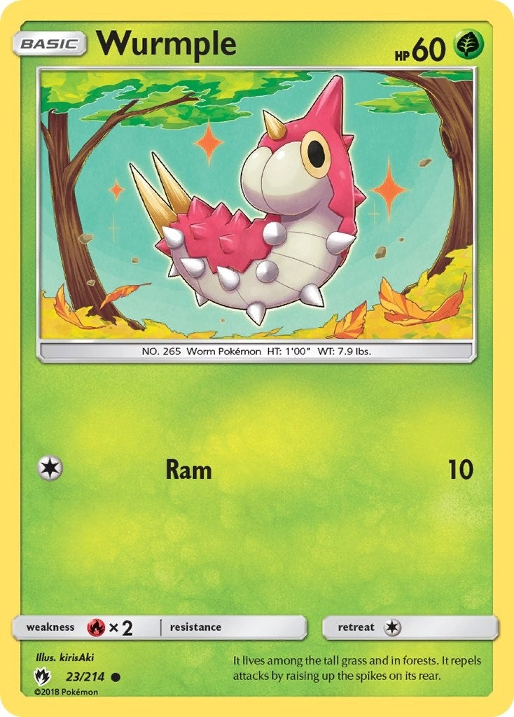 Image for Wurmple (23) (23/214) (SM - Lost Thunder) (SM8) - Pokemon