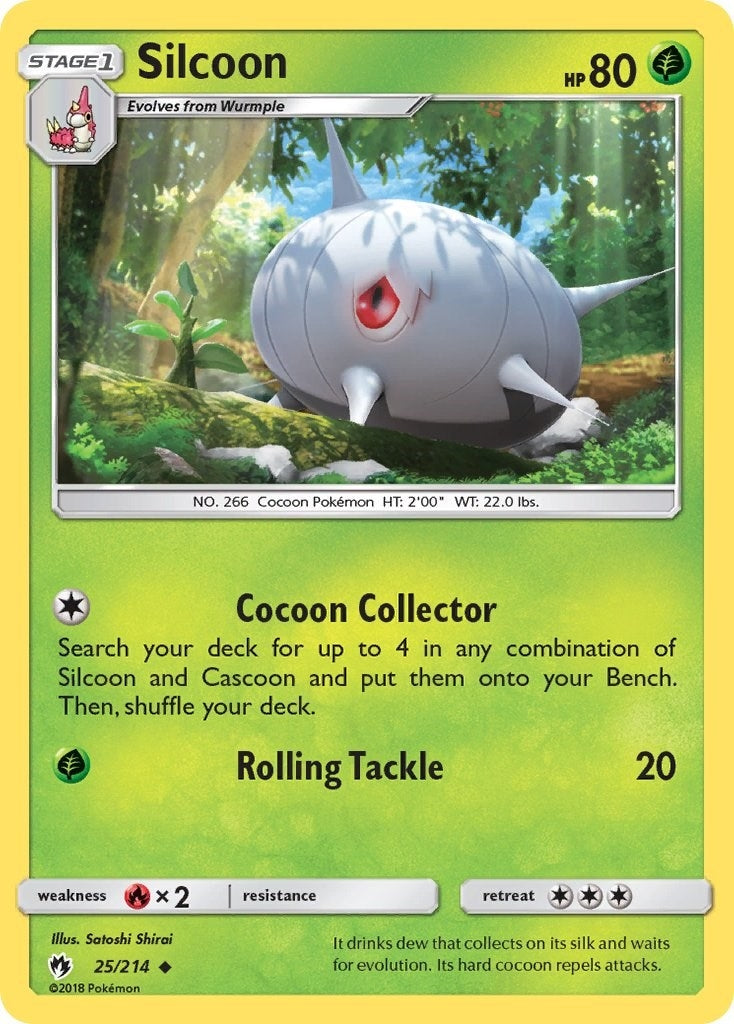 Image for Silcoon (25/214) (SM - Lost Thunder) (SM8) - Pokemon