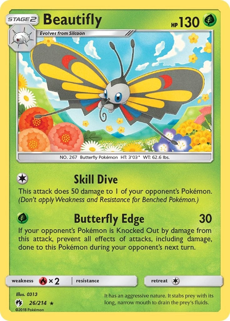 Image for Beautifly (26/214) (SM - Lost Thunder) (SM8) - Pokemon