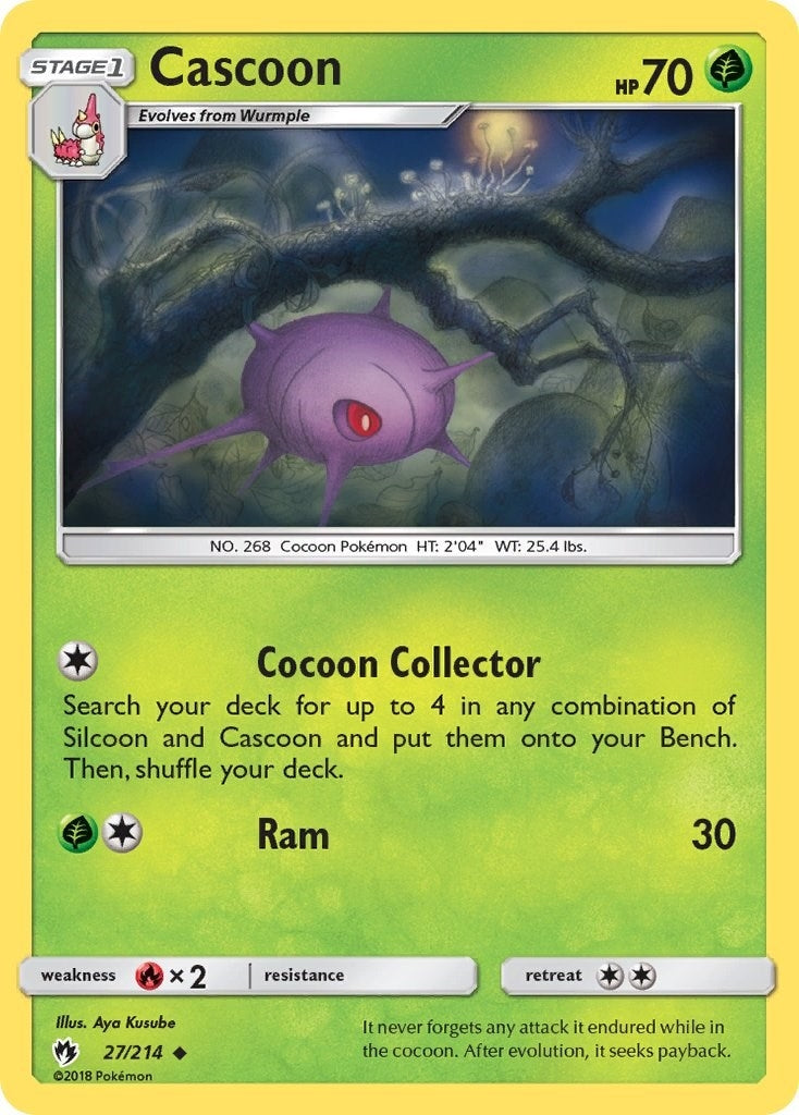 Image for Cascoon (27/214) (SM - Lost Thunder) (SM8) - Pokemon