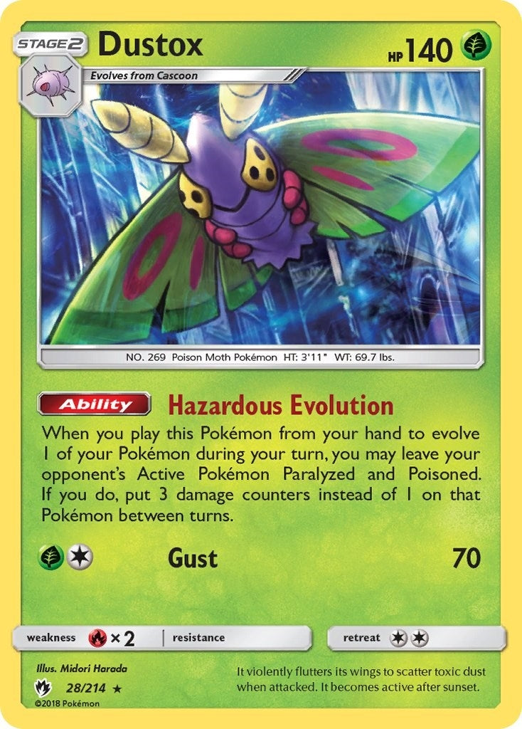 Image for Dustox (28/214) (SM - Lost Thunder) (SM8) - Pokemon