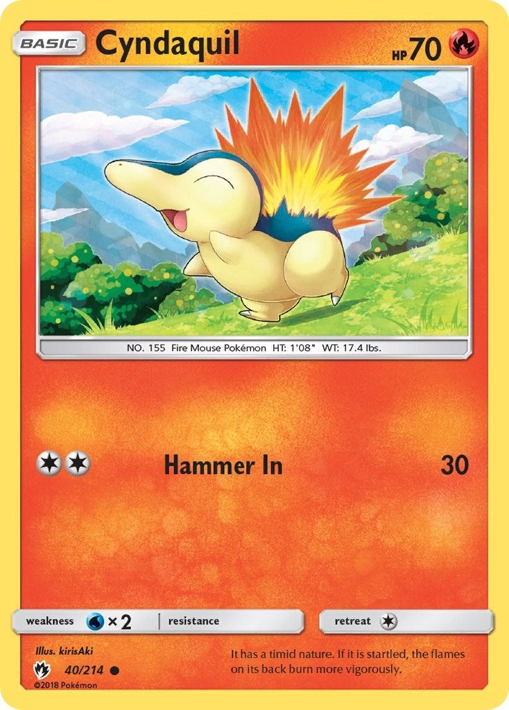Image for Cyndaquil (40) (40/214) (SM - Lost Thunder) (SM8) - Pokemon