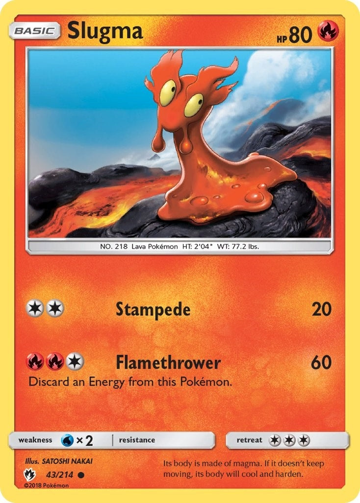 Image for Slugma (43/214) (SM - Lost Thunder) (SM8) - Pokemon