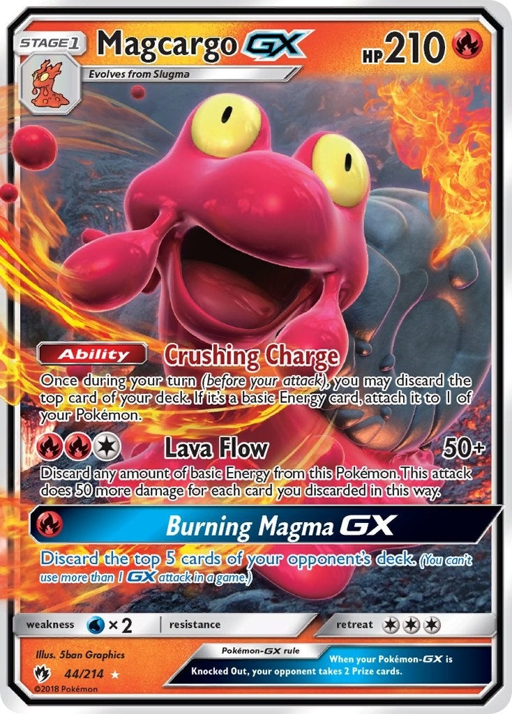 Image for Magcargo GX (44/214) (SM - Lost Thunder) (SM8) - Pokemon