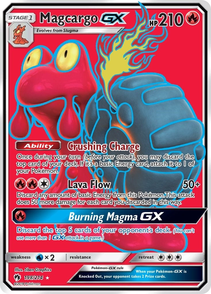 Image for Magcargo GX (Full Art) (198/214) (SM - Lost Thunder) (SM8) - Pokemon