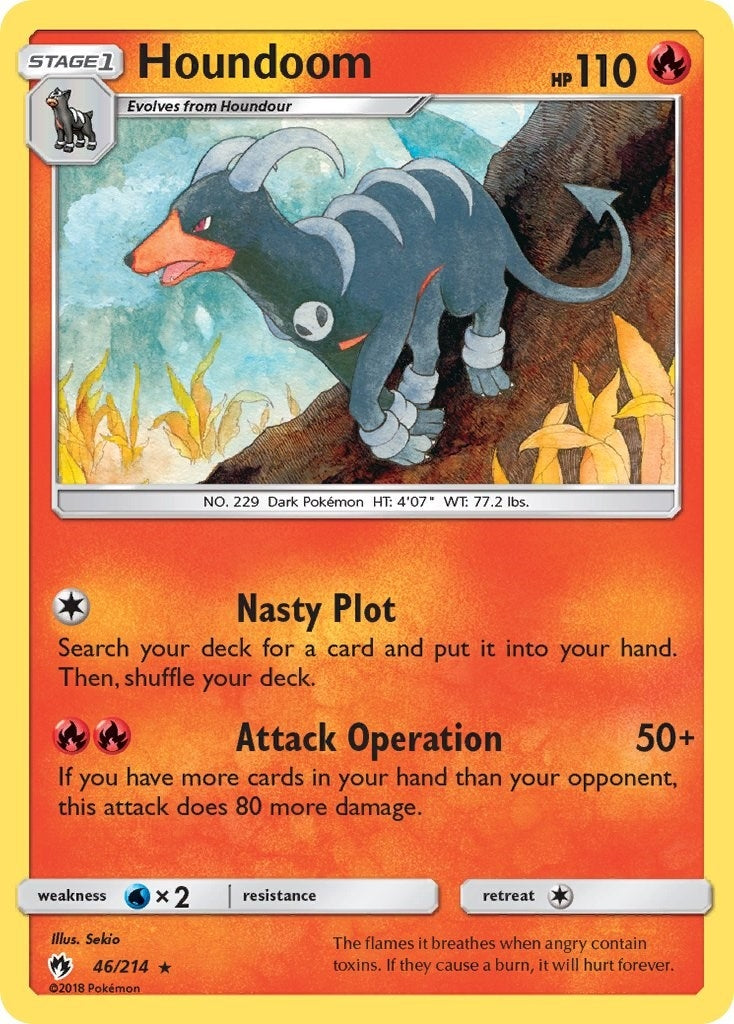 Image for Houndoom (46/214) (SM - Lost Thunder) (SM8) - Pokemon