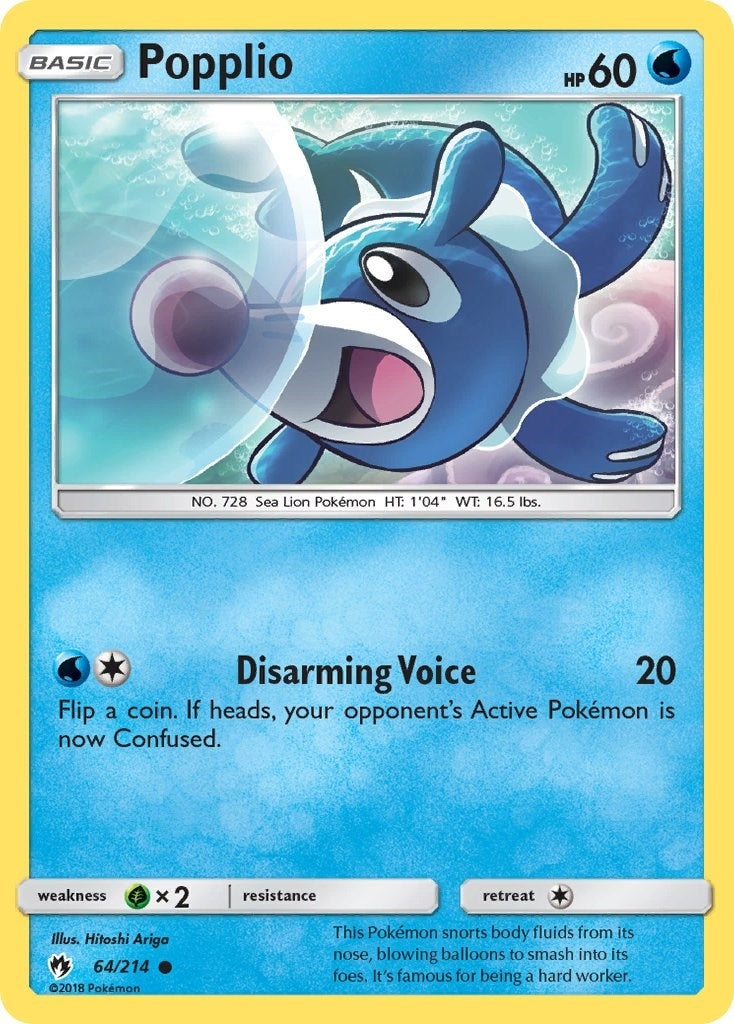 Image for Popplio (64) (64/214) (SM - Lost Thunder) (SM8) - Pokemon