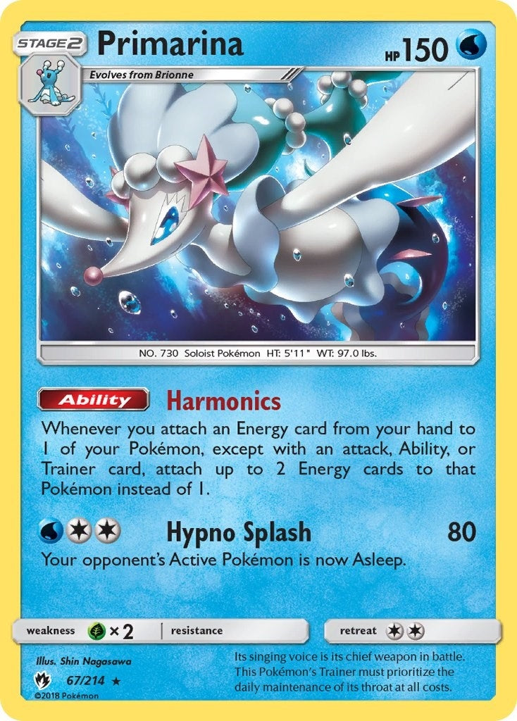 Image for Primarina (67/214) (SM - Lost Thunder) (SM8) - Pokemon
