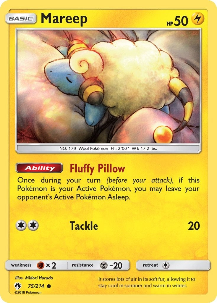 Image for Mareep (75) (75/214) (SM - Lost Thunder) (SM8) - Pokemon