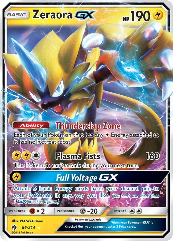 Image for Zeraora GX (86/214) (SM - Lost Thunder) (SM8) - Pokemon