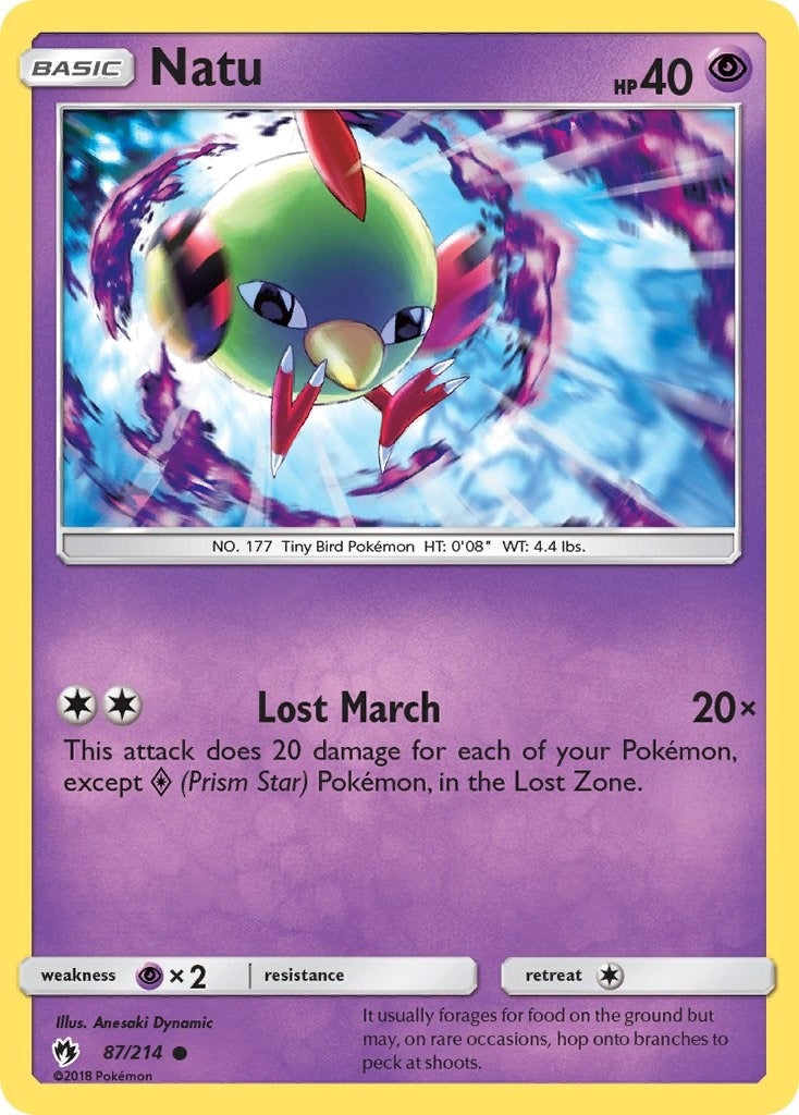 Image for Natu (87/214) (SM - Lost Thunder) (SM8) - Pokemon