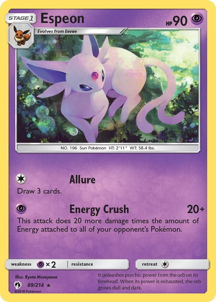 Image for Espeon (89/214) (SM - Lost Thunder) (SM8) - Pokemon