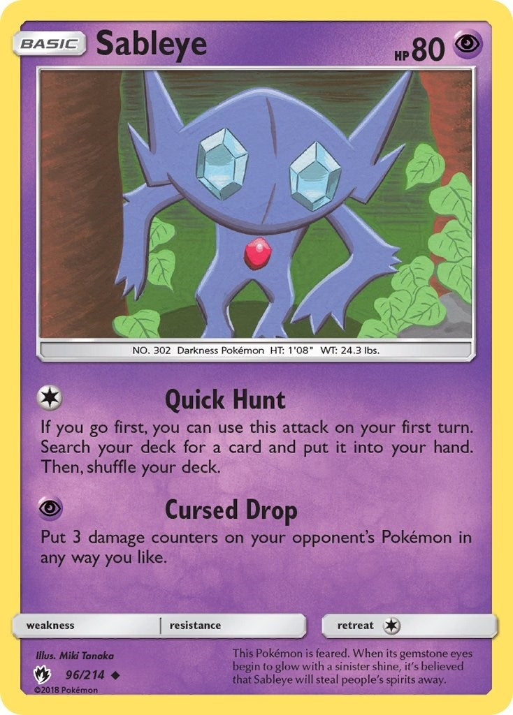 Image for Sableye (96/214) (SM - Lost Thunder) (SM8) - Pokemon