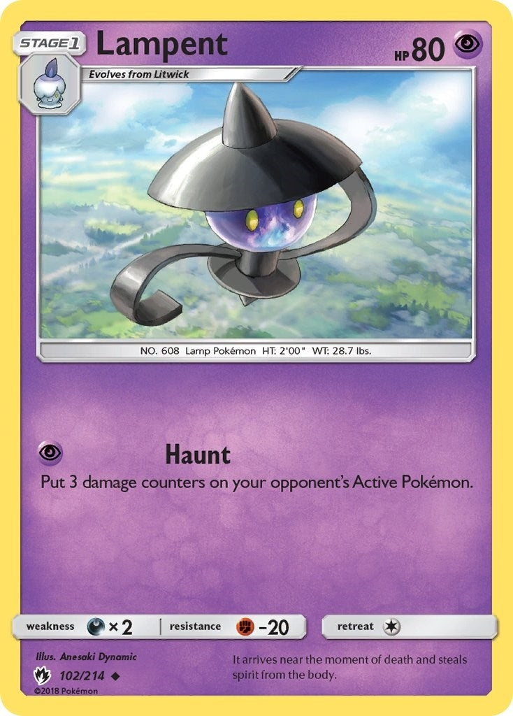Image for Lampent (102/214) (SM - Lost Thunder) (SM8) - Pokemon