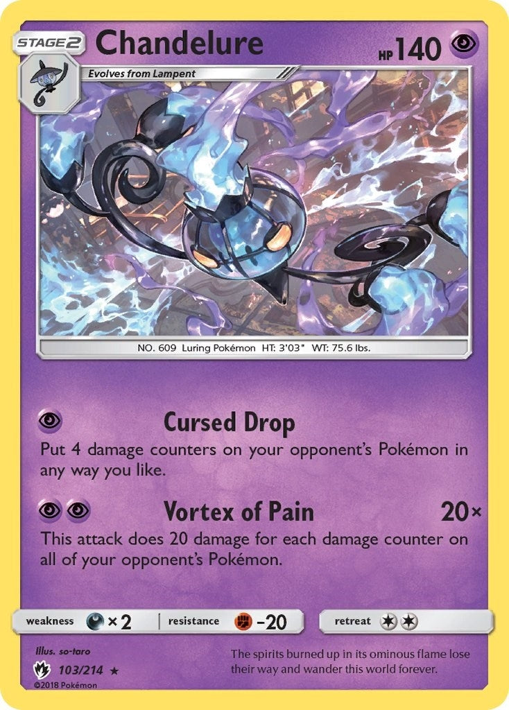 Image for Chandelure (103/214) (SM - Lost Thunder) (SM8) - Pokemon