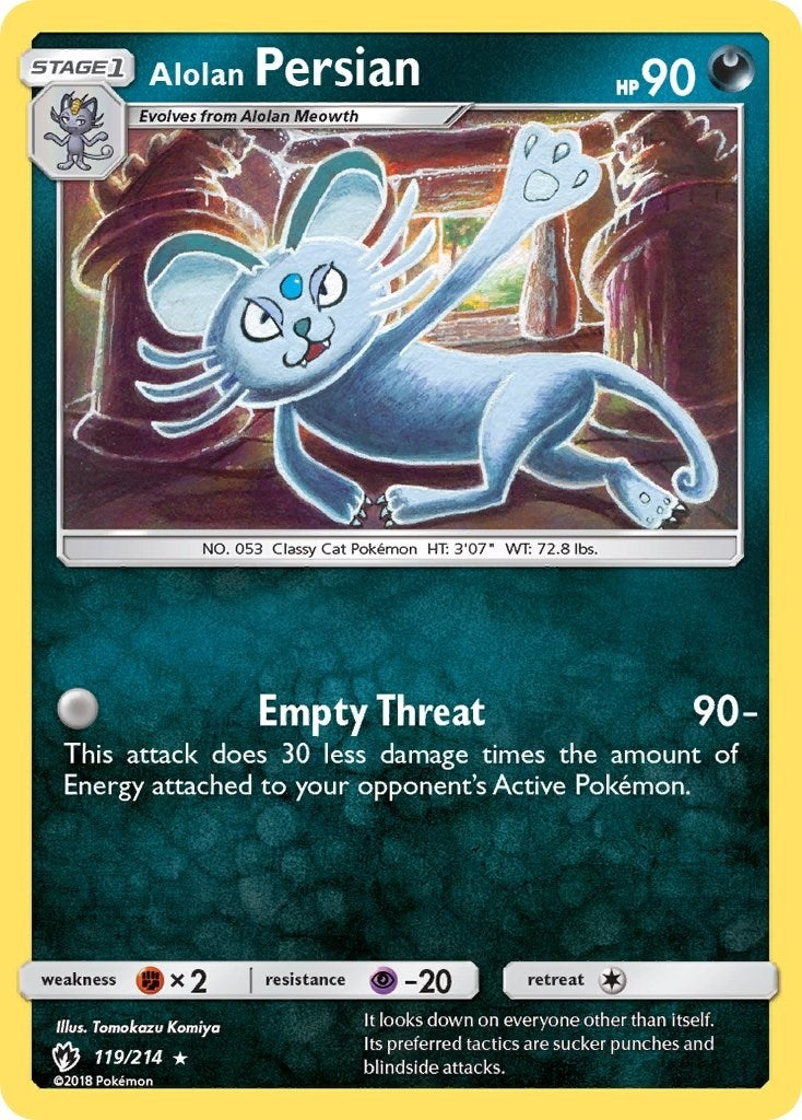 Image for Alolan Persian (119/214) (SM - Lost Thunder) (SM8) - Pokemon