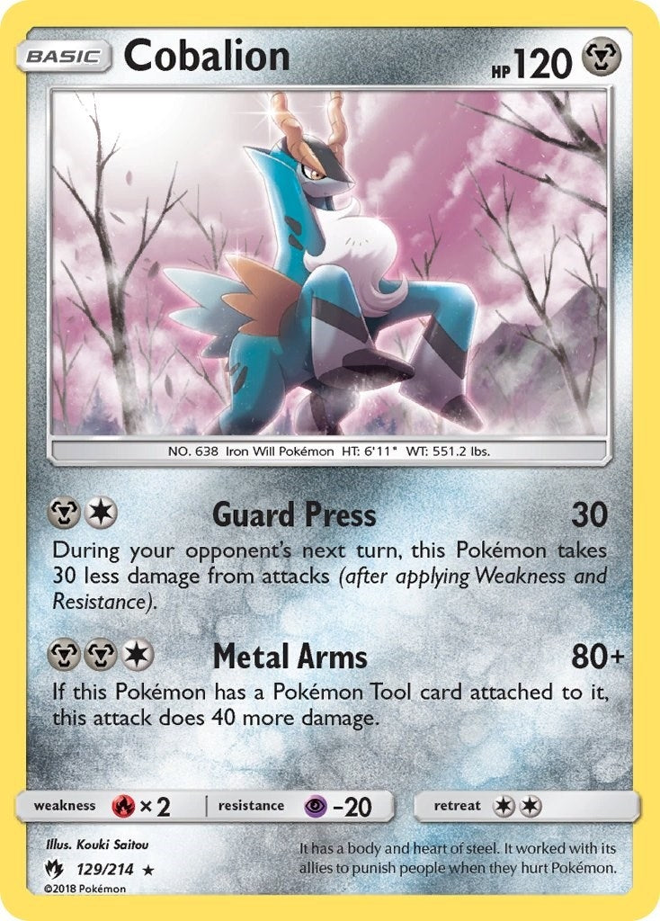Image for Cobalion (129/214) (SM - Lost Thunder) (SM8) - Pokemon