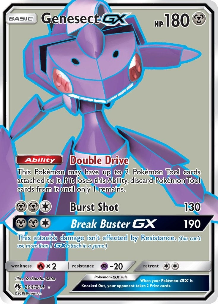 Image for Genesect GX (Full Art) (204/214) (SM - Lost Thunder) (SM8) - Pokemon
