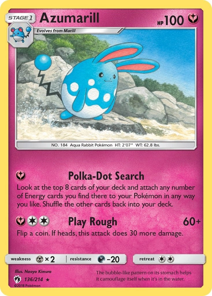 Image for Azumarill (136/214) (SM - Lost Thunder) (SM8) - Pokemon