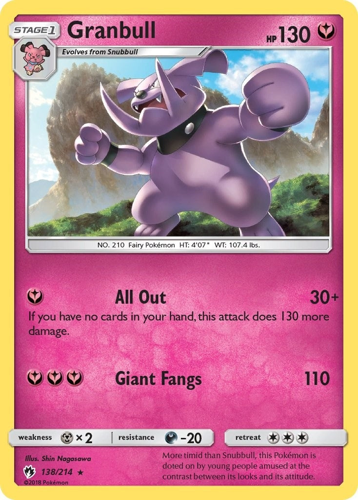Image for Granbull (138/214) (SM - Lost Thunder) (SM8) - Pokemon
