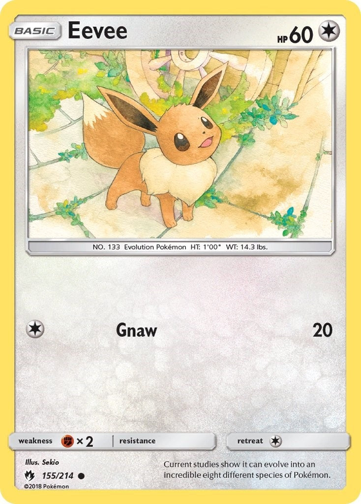 Image for Eevee (155/214) (SM - Lost Thunder) (SM8) - Pokemon