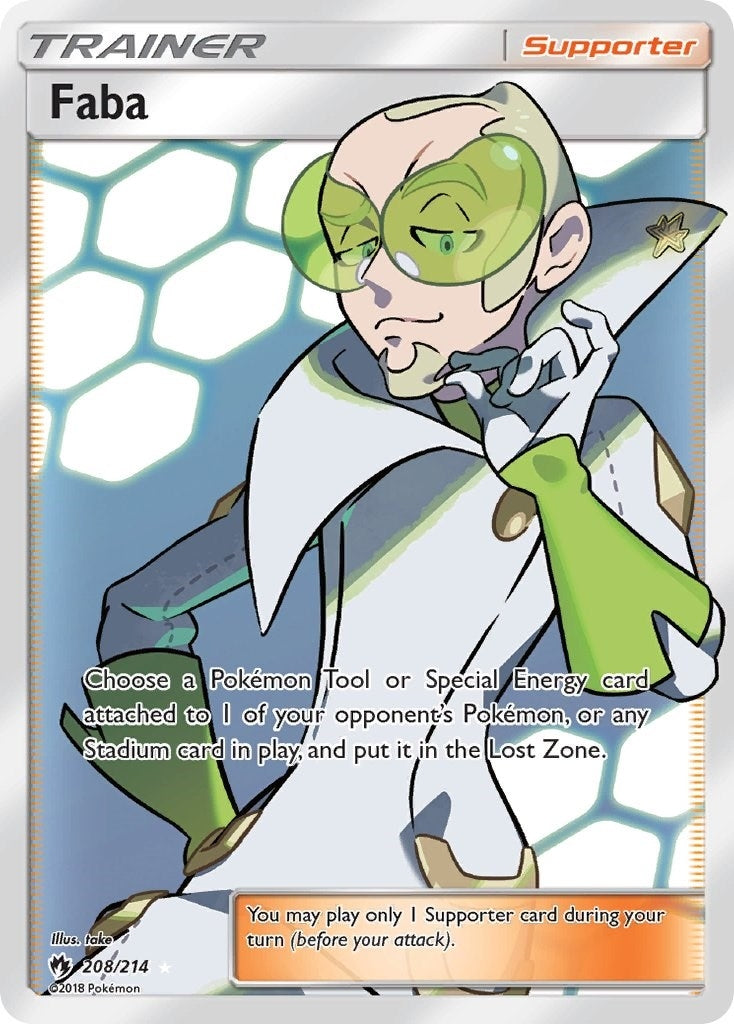 Image for Faba (Full Art) (208/214) (SM - Lost Thunder) (SM8) - Pokemon